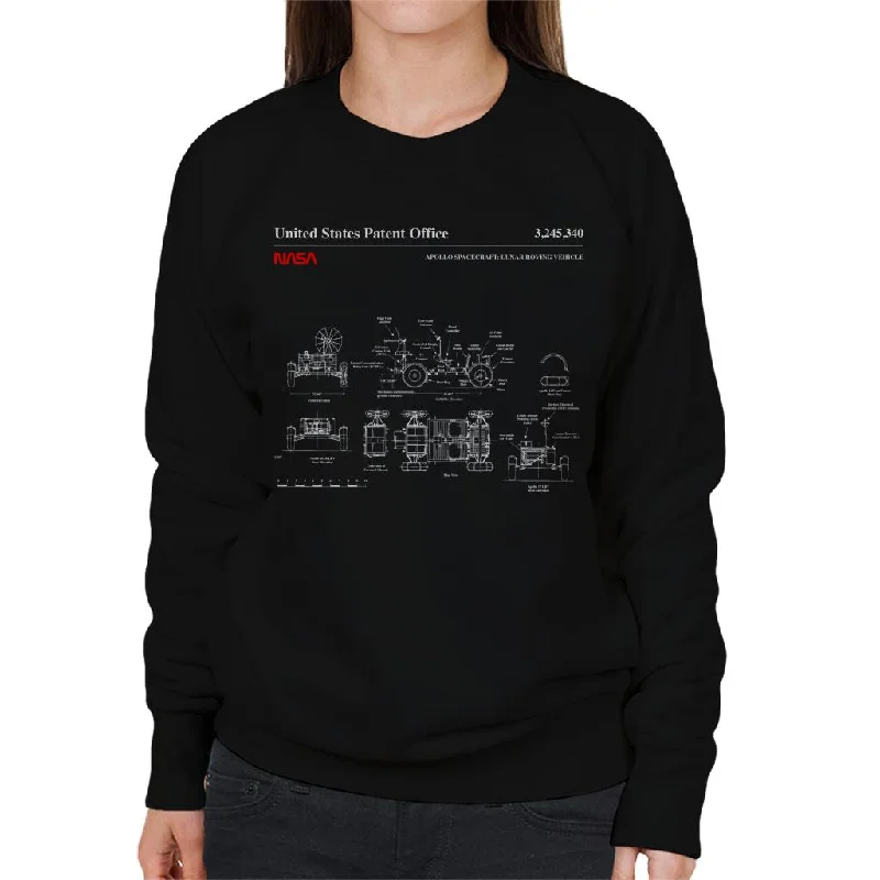 Value Deals NASA Apollo Lunar Rover Blueprint Women's Sweatshirt