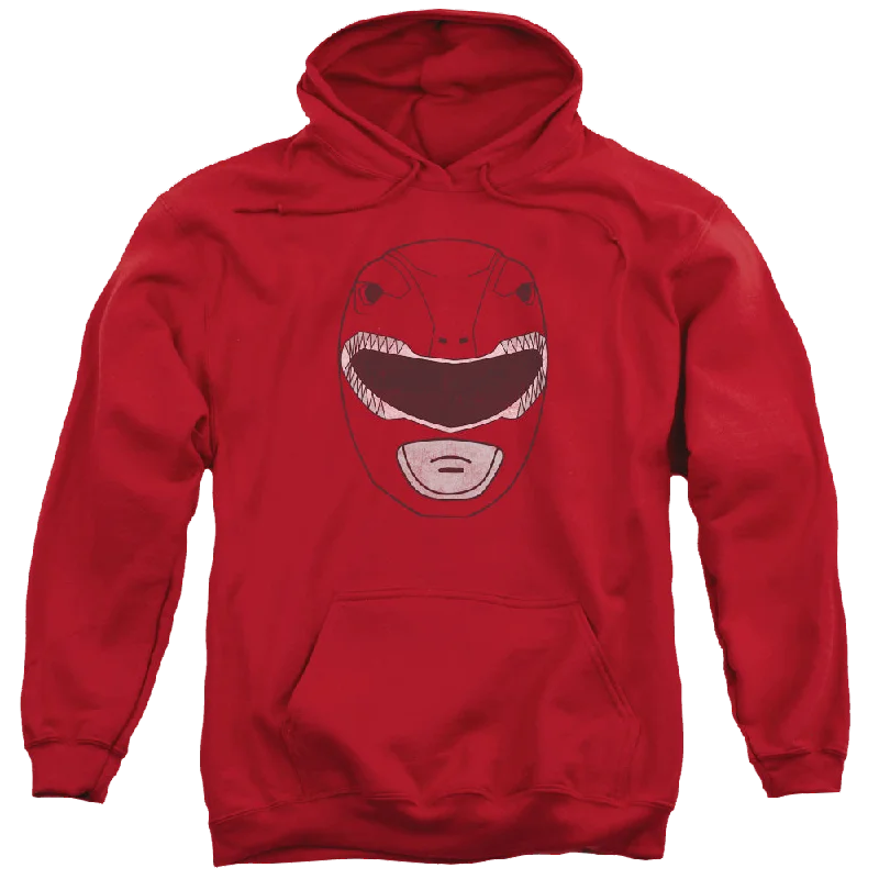 sporty hoodieMighty Morphin Power Rangers Red Ranger Mask - Pullover Hoodie