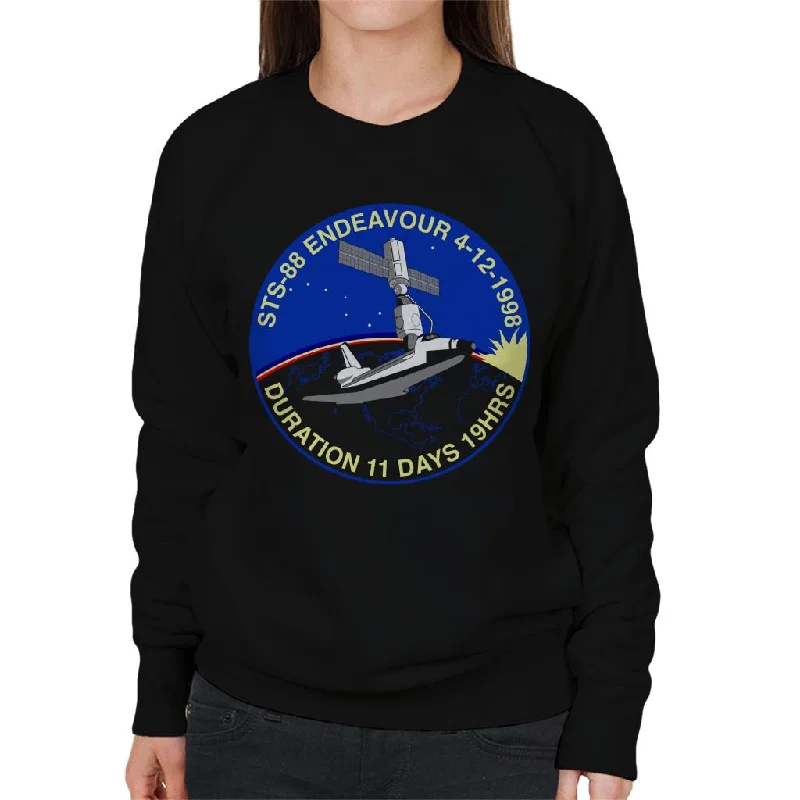 Limited Availability NASA STS 88 Endeavour Badge Women's Sweatshirt