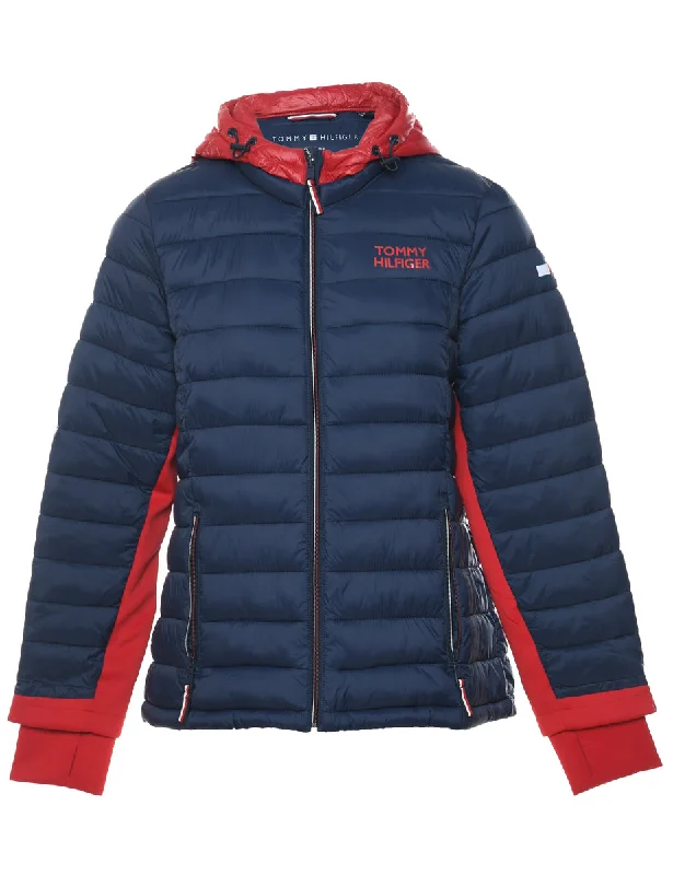 Customer Appreciation Sale Tommy Hilfiger Navy & Red Puffer Jacket - L