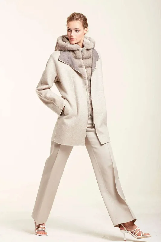 Limited Stock Coat with fur hood
