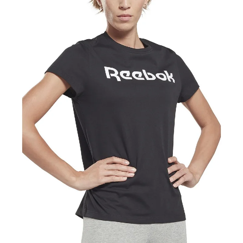 Weekend Deal Reebok Womens Knit Logo Pullover Top