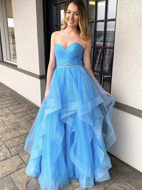 Major Savings Shiny Sequins Strapless Sweetheart Neck Light Blue Long Prom Dresses, Light Blue Formal Dresses, Sparkly Evening Dresses Major Savings Shiny Sequins Strapless Sweetheart Neck Light Blue Long Prom Dresses, Light Blue Formal Dresses, Sparkly Evening Dresses