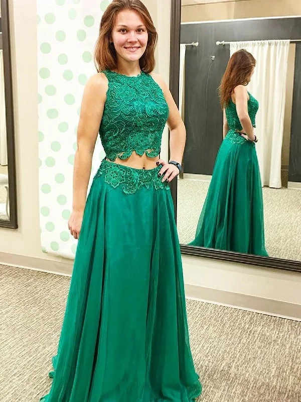 Get It Before It’s Gone A Line Round Neck Lace Top Green Long Prom Dresses, Green Lace Formal Dresses, Green Evening Dresses Get It Before It’s Gone A Line Round Neck Lace Top Green Long Prom Dresses, Green Lace Formal Dresses, Green Evening Dresses