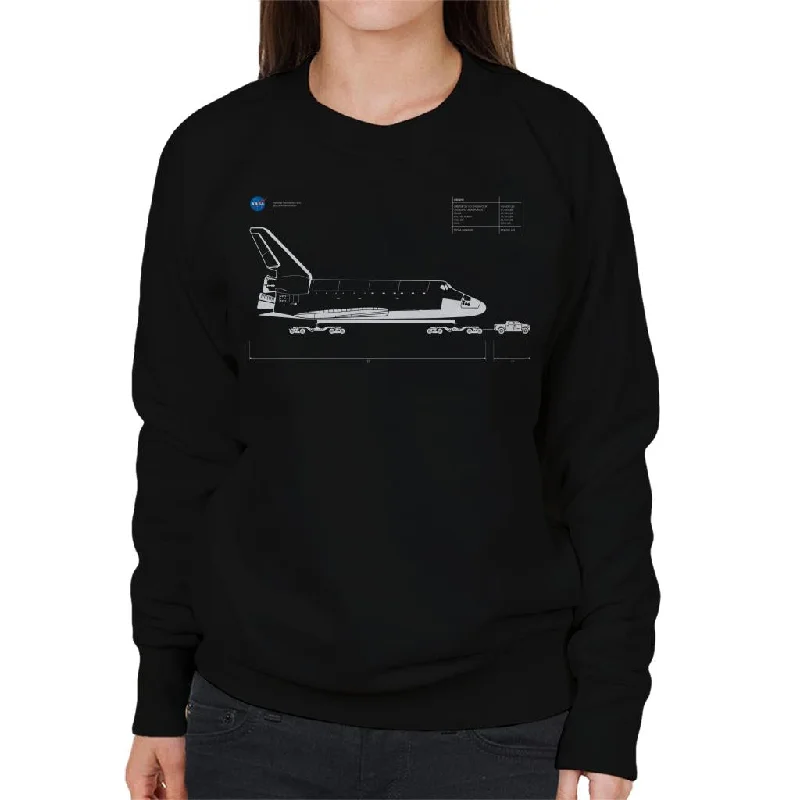 Flash Sale NASA Space Shuttle Weight Diagnostic Women's Sweatshirt