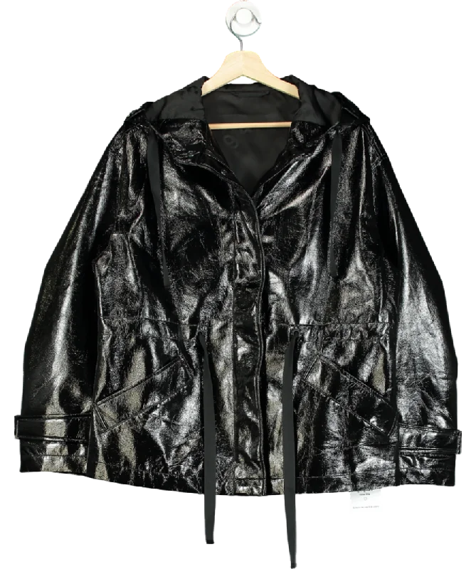 Lowest Price All Saints Black Kelsey Shine Jacket UK S