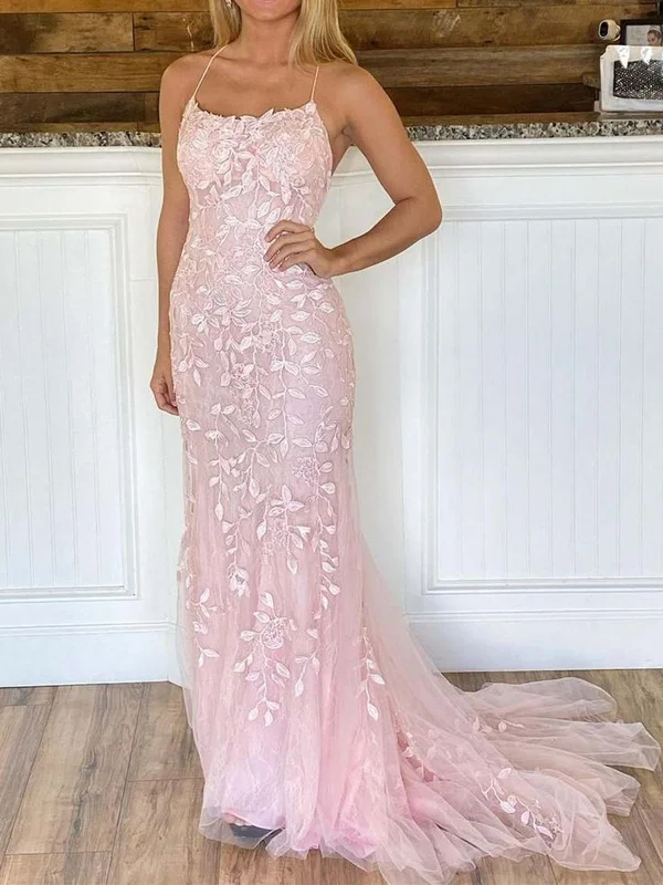 v-neck dressv-neck dressBackless Mermaid Pink Lace Long Prom Dresses, Mermaid Pink Formal Dresses, Pink Lace Evening Dresses SP2303