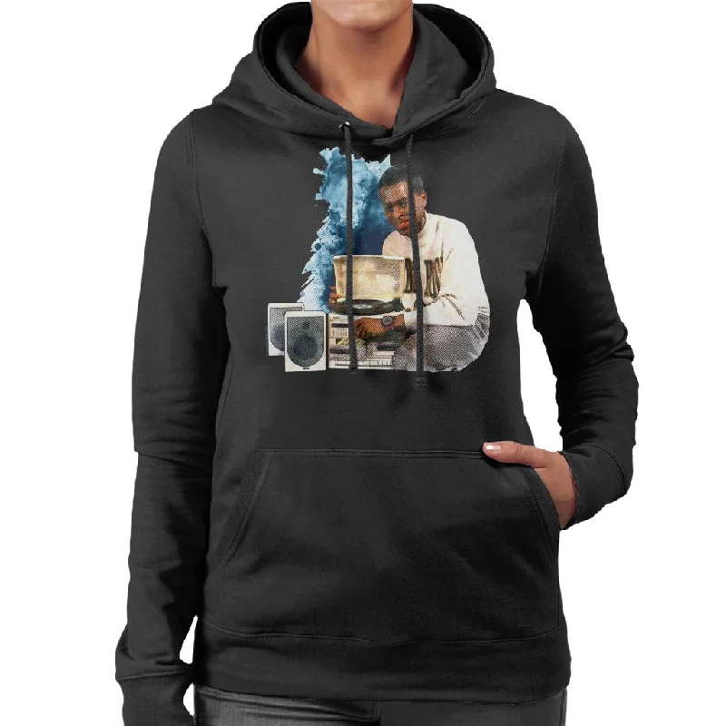 comfy hoodieTV Times Andi Peters With A HiFi 1988 Women's Hooded Sweatshirt