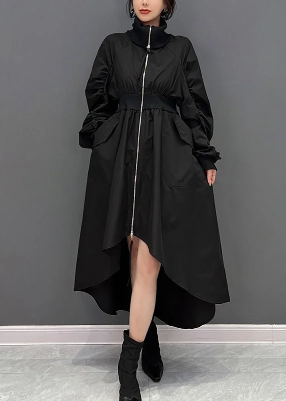 fitted cocktail dressfitted cocktail dressBlack Turtleneck Tunic Low High Design Maxi Dresses Fall