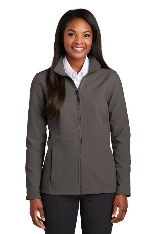 Act Fast Port Authority Womens Collective Wind & Water Resistant Full Zip Jacket - Graphite Grey Act Fast Port Authority Womens Collective Wind & Water Resistant Full Zip Jacket - Graphite Grey