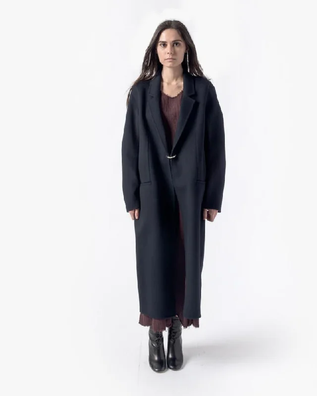 Reduced Prices Foin Double Coat in Navy
