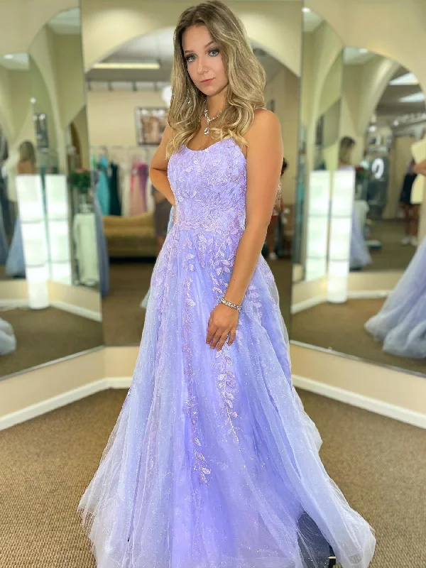 off-shoulder dressoff-shoulder dressOpen Back Purple Lace Tulle Long Prom Dresses, Purple Lace Formal Dresses, Purple Evening Dresses SP2486