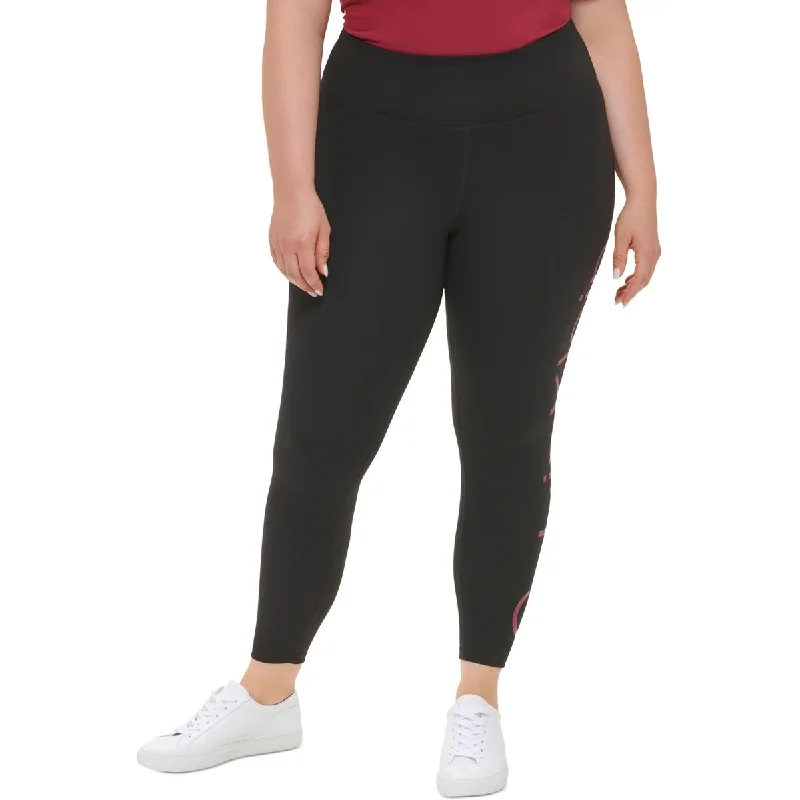 Price Smash Calvin Klein Performance Womens Plus High Waist Running Athletic Tights