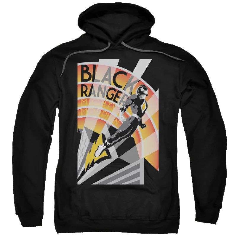 warm hoodieMighty Morphin Power Rangers Black Ranger Deco - Pullover Hoodie