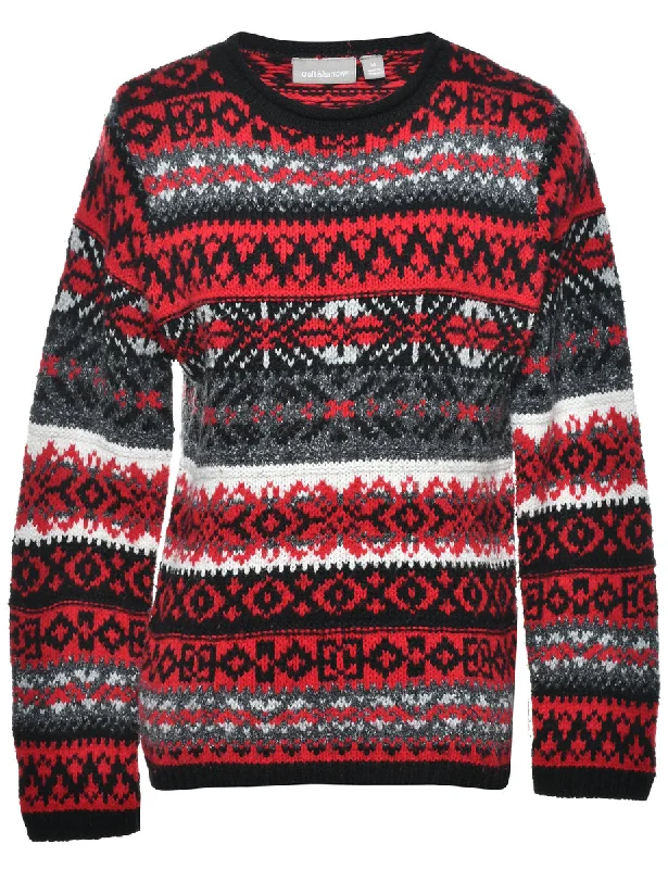 Stock Clearance Nordic Knit Jumper - M