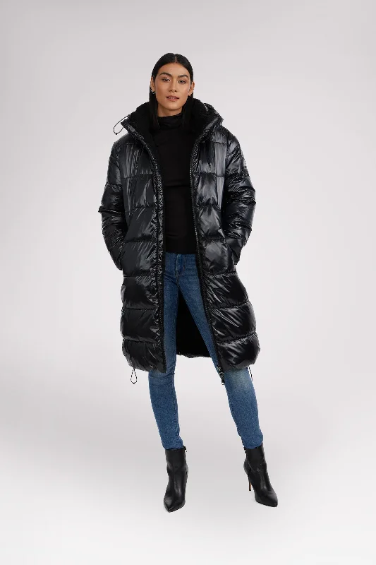 Price Meltdown Alsephina Women's Reversible Long Puffer Jacket