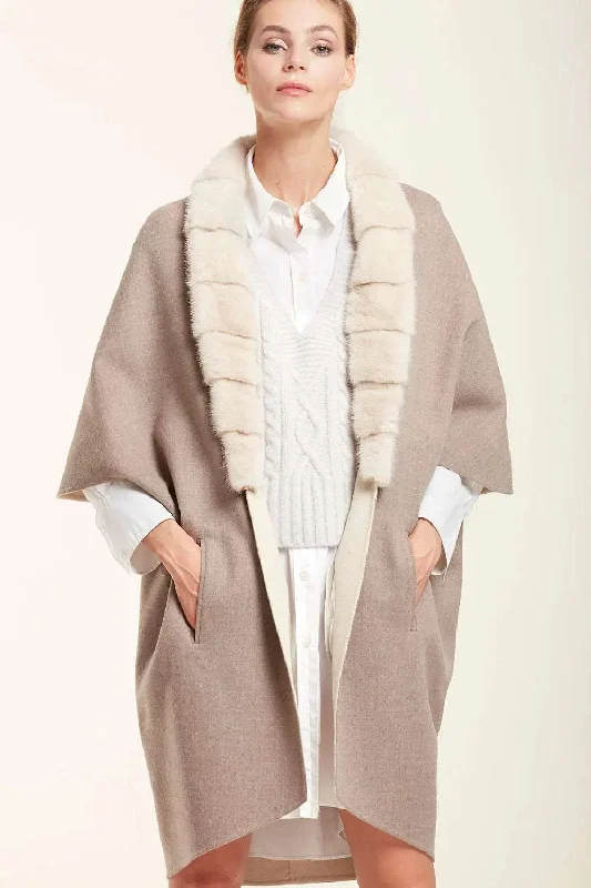 Lowest Price Coat with mink fur collar