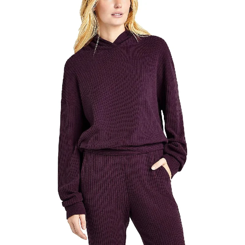 Final Markdown Splendid Womens Sweatshirt Ribbed Hoodie