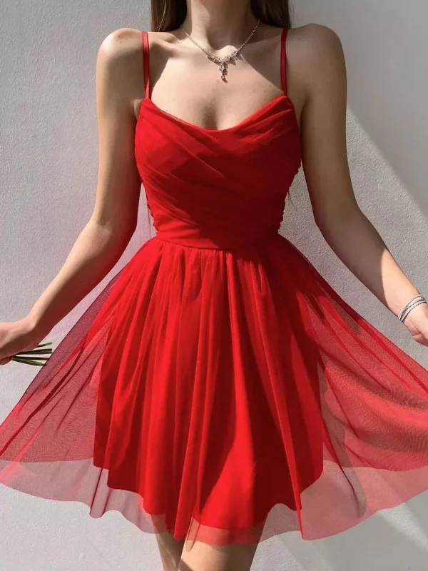 sleek dresssleek dressCharming Red Short Prom Homecoming Dresses, Short Red Formal Graduation Evening Dresses SP2422