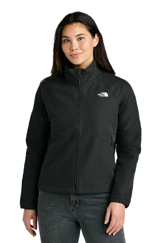 Year-End Clearance The North Face Womens Barr Lake Soft Shell Full Zip Jacket - Heather Black - New Year-End Clearance The North Face Womens Barr Lake Soft Shell Full Zip Jacket - Heather Black - New