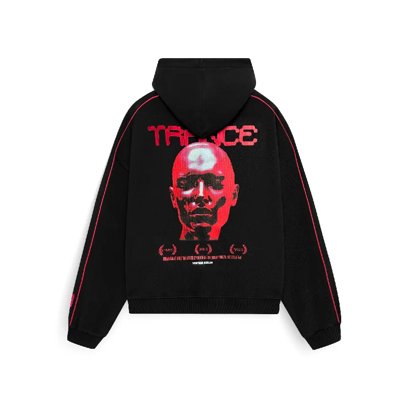 Last Chance TRANCE ZIP HOODIE - BLACK