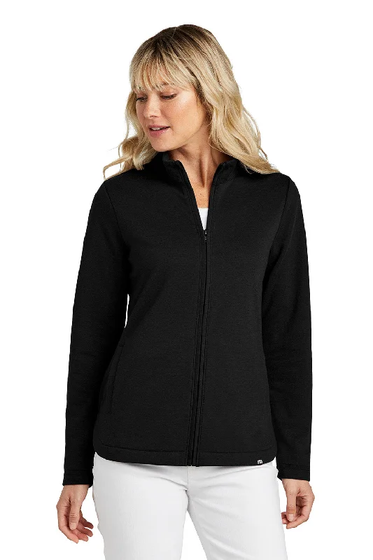 Super Deal TravisMathew Womens Coveside Wrinkle Resistant Full Zip Jacket - Black - New
