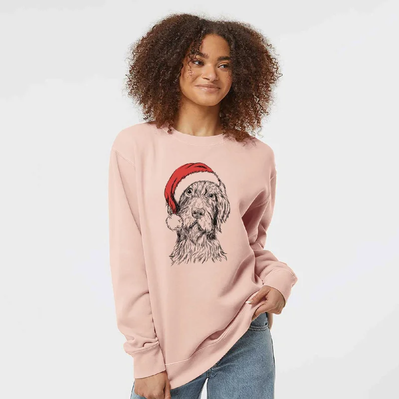 Deal Zone Santa Doc Holliday the Pudelpointer - Unisex Pigment Dyed Crew Sweatshirt