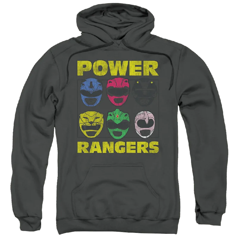 performance hooded sweatshirtMighty Morphin Power Rangers Ranger Heads - Pullover Hoodie