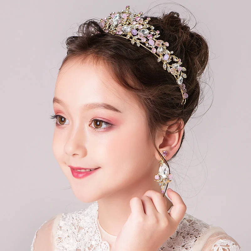 stylish party dressstylish party dressWedding Hair Accessories for Kids, Flower Girl Hair Accessory, Princess Headpiece Flower Girl Headpiece  Accessories for Birthday Party 641194277256