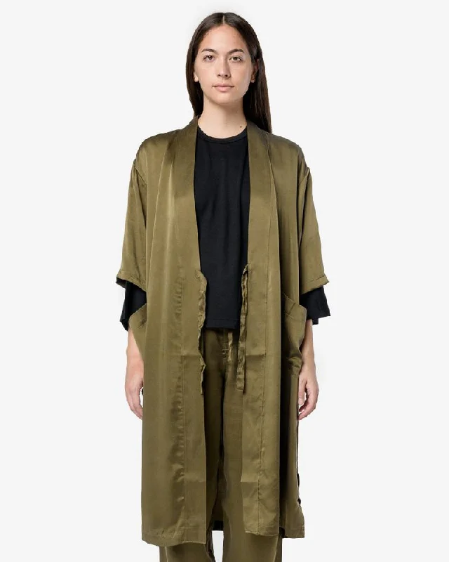 Big Discounts Silk Robe in Green