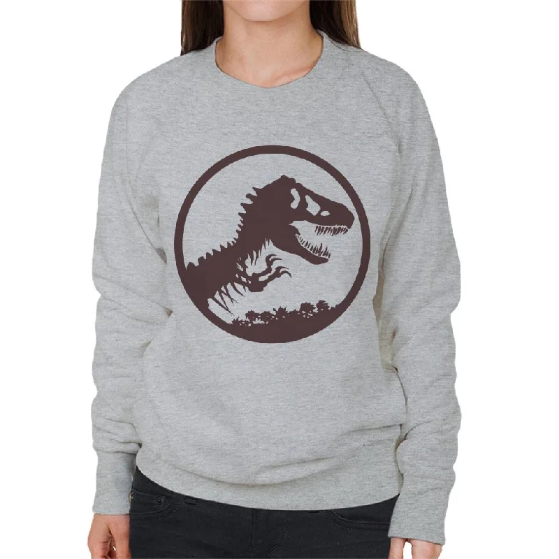 versatile gym hoodieJurassic Park T Rex Skeleton Icon Women's Sweatshirt