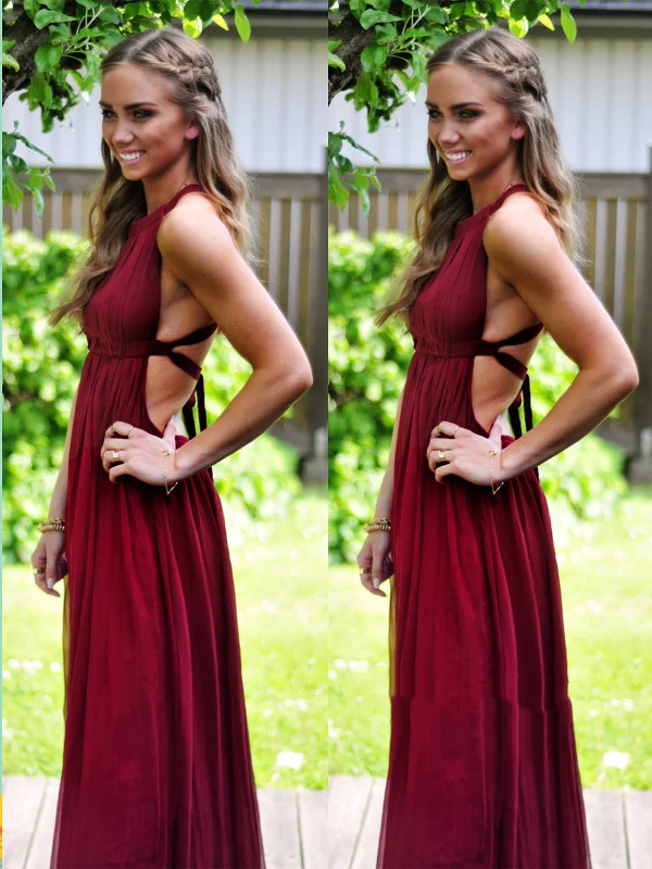 Epic Deals A Line Sleeveless Backless Maroon Prom Dress, Maroon Formal Dress, Maroon Bridesmaid Dress Epic Deals A Line Sleeveless Backless Maroon Prom Dress, Maroon Formal Dress, Maroon Bridesmaid Dress