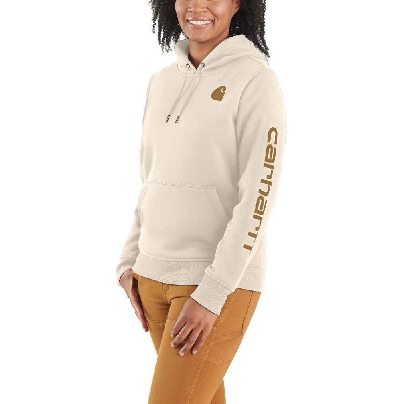Clearance Event 'Carhartt' Women's Clarksburg Sleeve Logo Hoodie - Malt