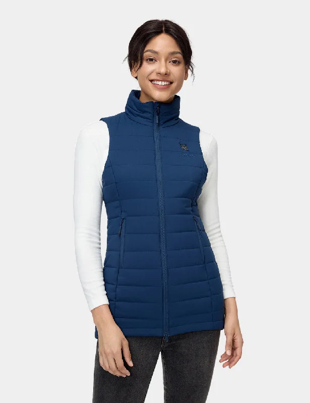 Midnight Madness "Tribeca" Women's Heated Long Puffer Vest