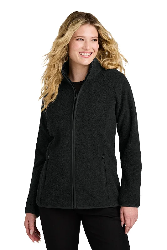 Crazy Deals Port Authority Womens C-FREE Raglan Pill Resistant Fleece Full Zip Jacket - Deep Black - New Crazy Deals Port Authority Womens C-FREE Raglan Pill Resistant Fleece Full Zip Jacket - Deep Black - New