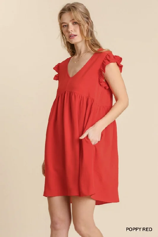 fitted cocktail dressfitted cocktail dress"Poppy red"