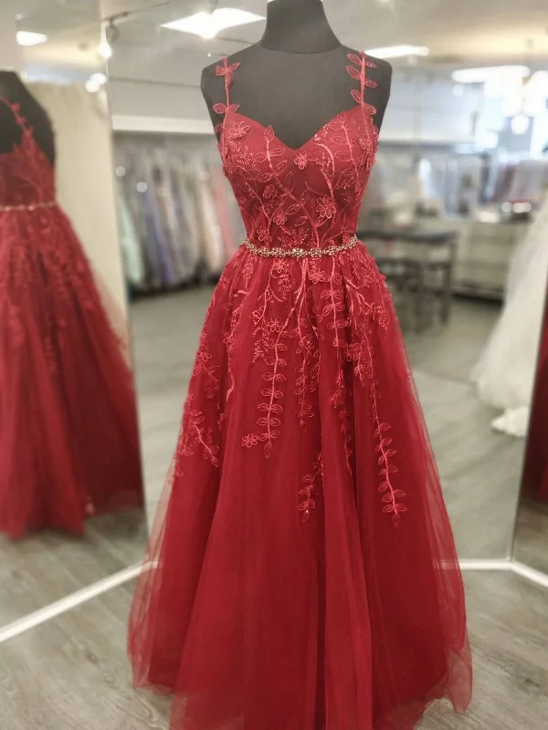 Crazy Deals A Line V Neck Burgundy Lace Floral Long Prom Dresses, Wine Red Lace Formal Dresses, Burgundy Evening Dresses Crazy Deals A Line V Neck Burgundy Lace Floral Long Prom Dresses, Wine Red Lace Formal Dresses, Burgundy Evening Dresses