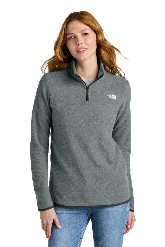 Lowest Prices The North Face Womens Glacier Fleece 1/4 Zip Jacket - Heather Medium Grey - New