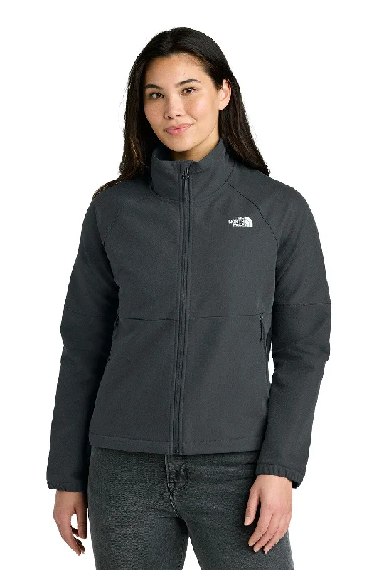 New Arrival The North Face Womens Barr Lake Soft Shell Full Zip Jacket - Heahter Dark Asphalt Grey - New New Arrival The North Face Womens Barr Lake Soft Shell Full Zip Jacket - Heahter Dark Asphalt Grey - New