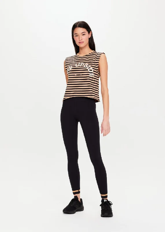 classic gym sweatshirtCROPPED MUSCLE TANK- STRIPE