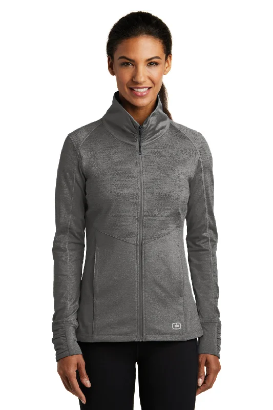 Unmissable Offer Ogio Womens Endurance Sonar Full Zip Jacket - Heather Track Grey - Closeout Unmissable Offer Ogio Womens Endurance Sonar Full Zip Jacket - Heather Track Grey - Closeout