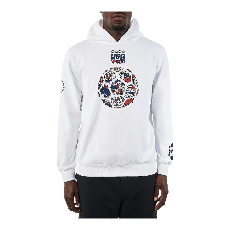 Overstock Unisex Round21 USWNT Our Time White Hoodie