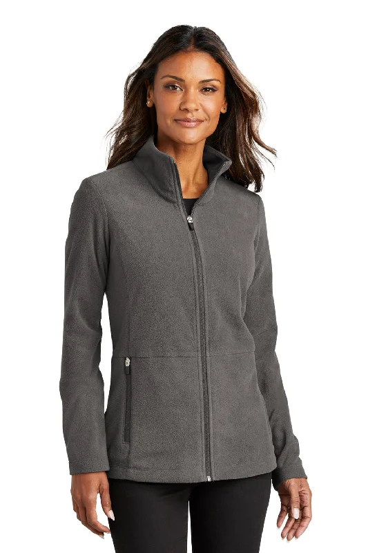 Price Fest Port Authority Womens Accord Pill Resistant Microfleece Full Zip Jacket - Pewter Grey