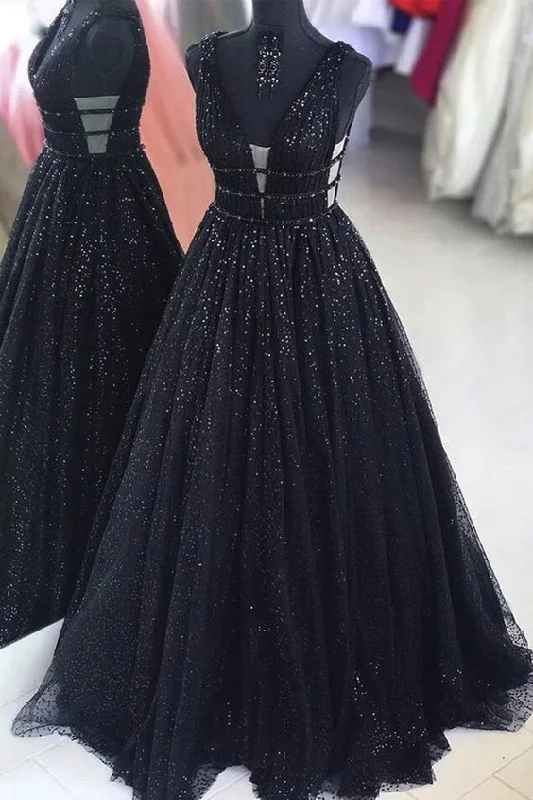 casual knit dresscasual knit dressBall Gown Black Sparkle Prom Dress