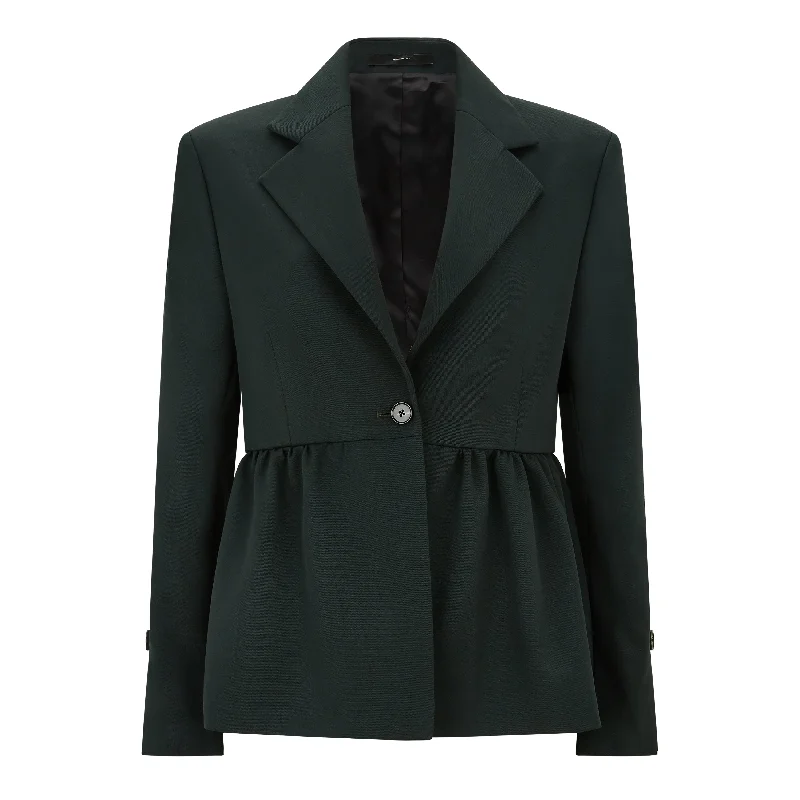 Don't Miss Tailored Peplum Wool Jacket