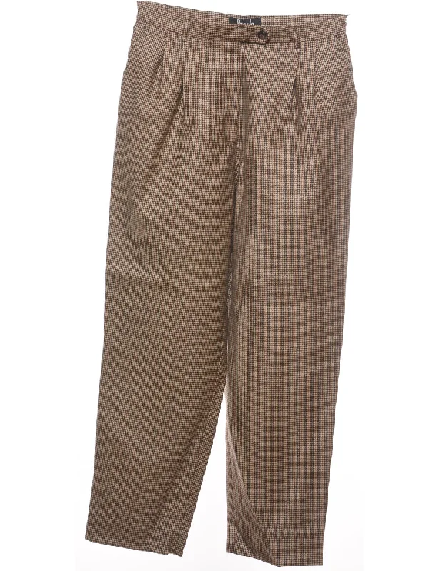 Extra Savings Dogtooth Tapered Trousers - W28 L27