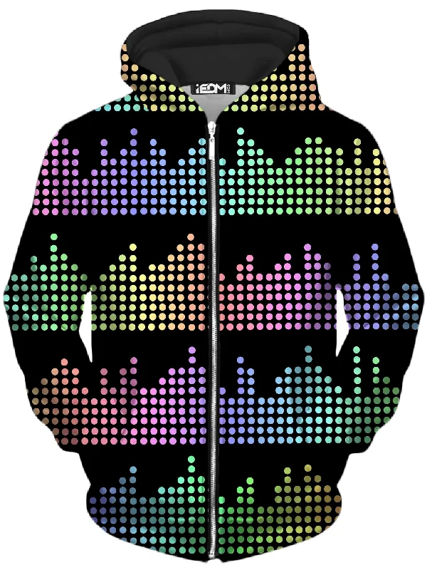 zippered hoodieEqualizer Beats Unisex Zip-Up Hoodie