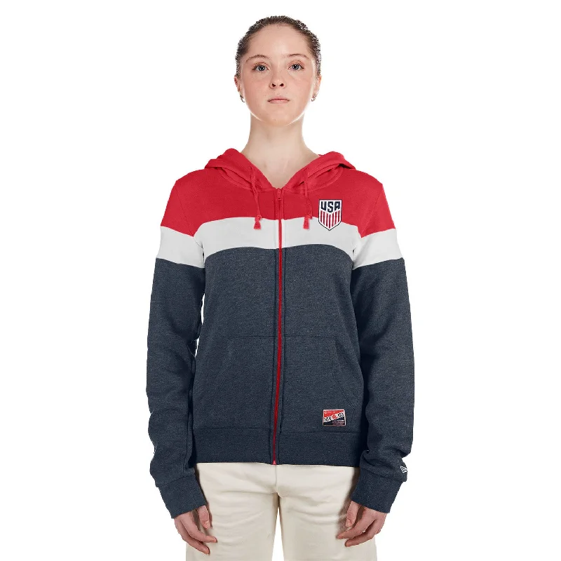 Don't Miss Women's New Era USMNT Full Zip Hoodie