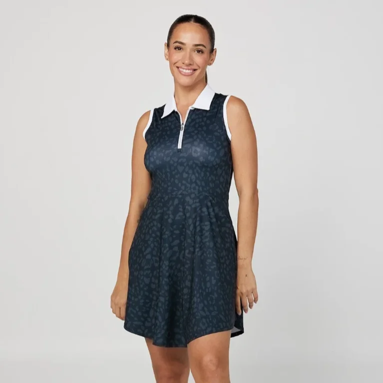 casual shift dresscasual shift dressSofibella Isla Bonita Golf Dress - Darcy Leopard