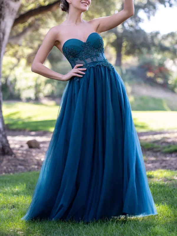 relaxed fit dressrelaxed fit dressStrapless Beaded Blue/Green/Burgundy Lace Long Prom Dresses, Blue/Green/Burgundy Lace Formal Graduation Evening Dresses SP2750